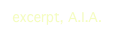  excerpt, A.I.A.